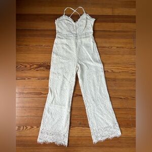 White lace jumpsuit